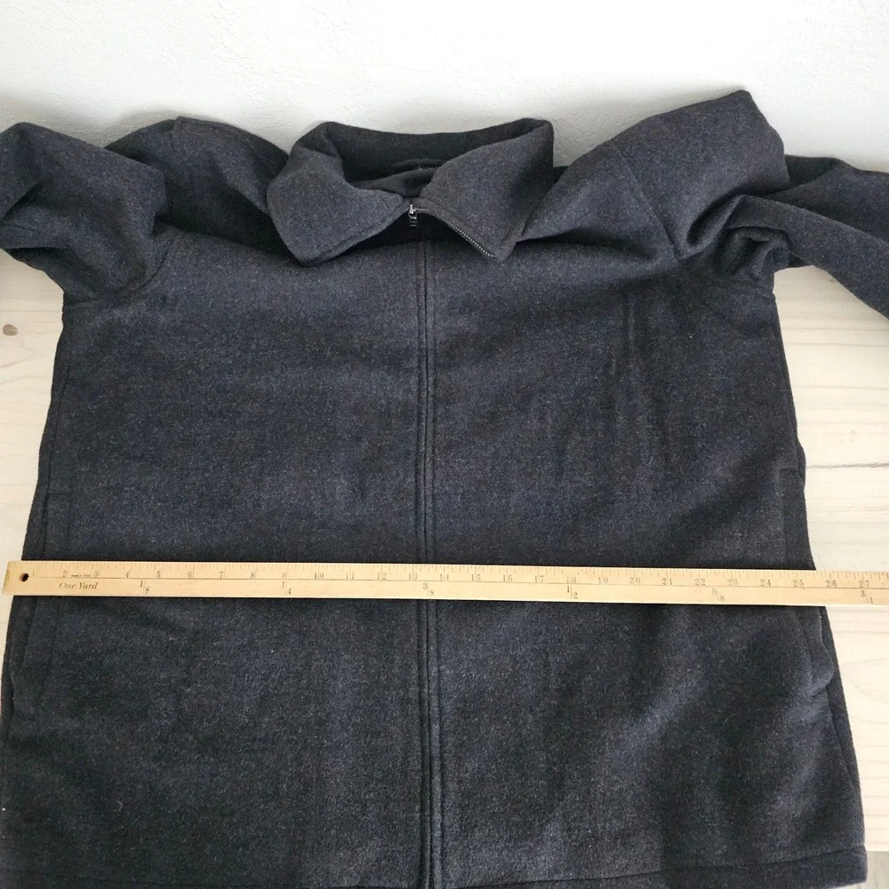 Alfani Men's Charcoal Wool Blend Full Zip Jacket Size XL Winter‎ Coat